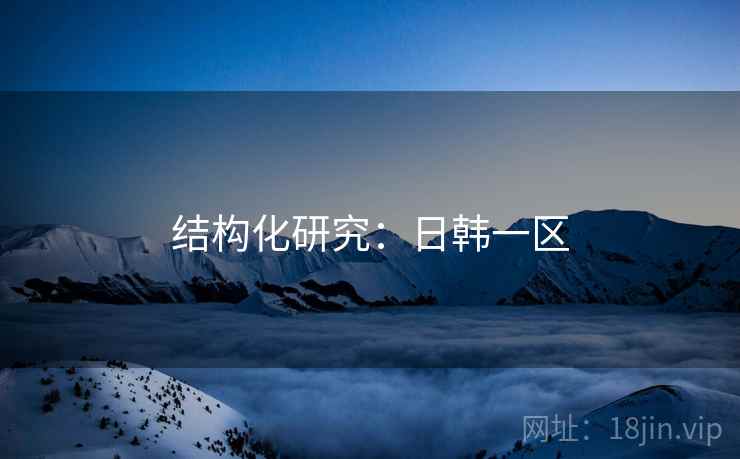 结构化研究:日韩一区
