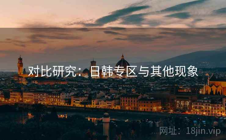 对比研究:日韩专区与其他现象