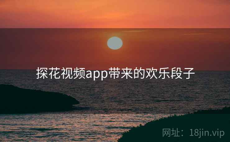 探花视频app带来的欢乐段子